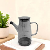 Lemon Tree Smoke Black Tinted Glass Oil Dispenser – Leakproof, Stylish & Heat-Resistant